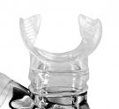 Cressi Alpha Dry Snorkel close up of mouthpiece