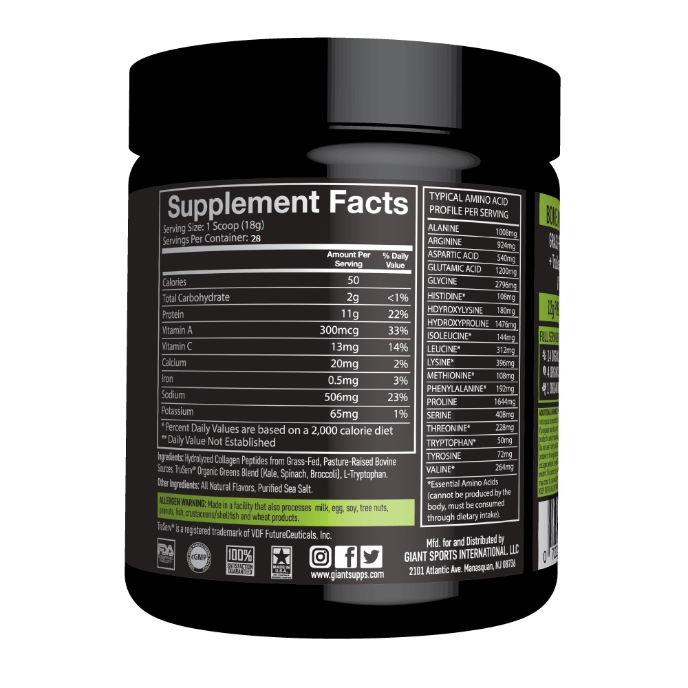 Bone Broth plus Greens by Giant Sports Chicken Flavour Sporty's