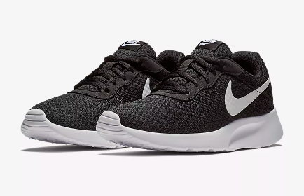 nike tanjun womens black and white