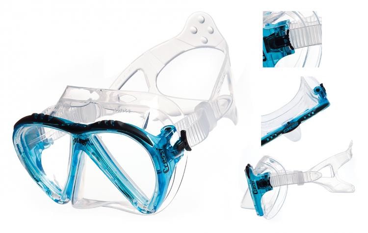 cressi lince mask blue