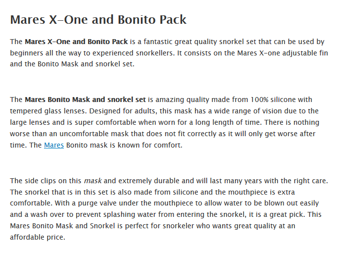 x one pack detailed information