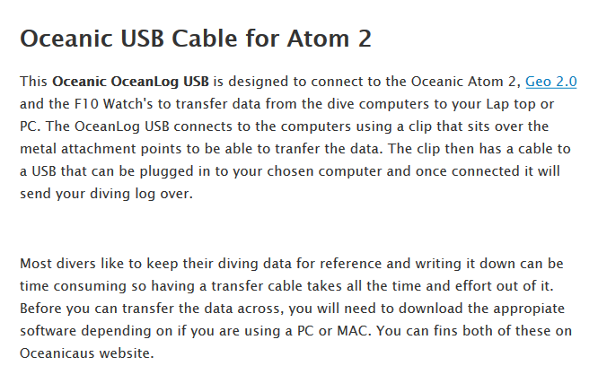 usb cable details