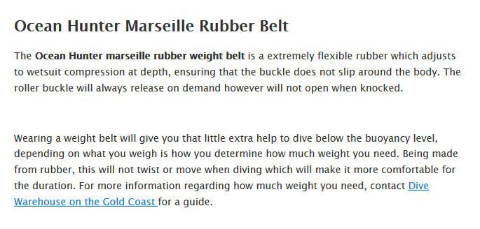 rubber belt details