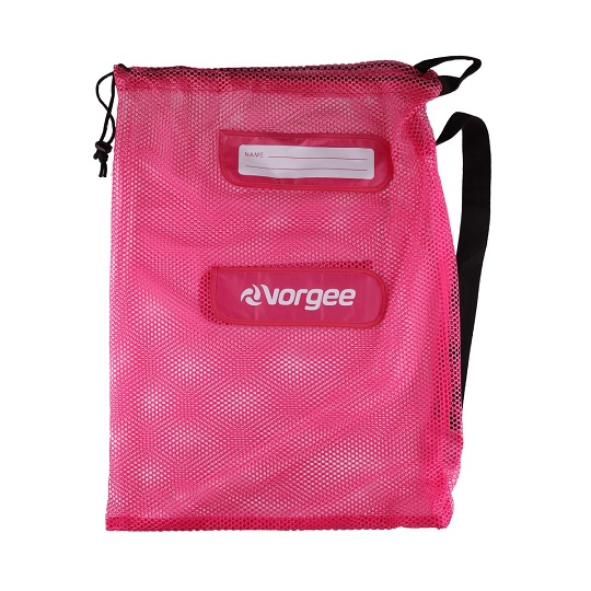 pink mesh bag