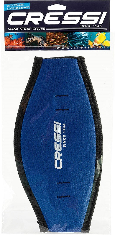 cressi mask strap blue