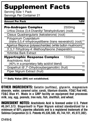 Nutritional information