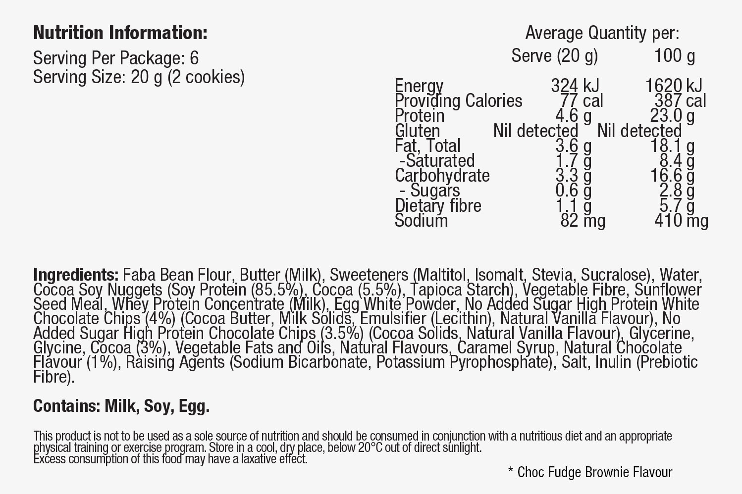 Cookie Bites information