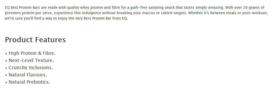 nutrition panel