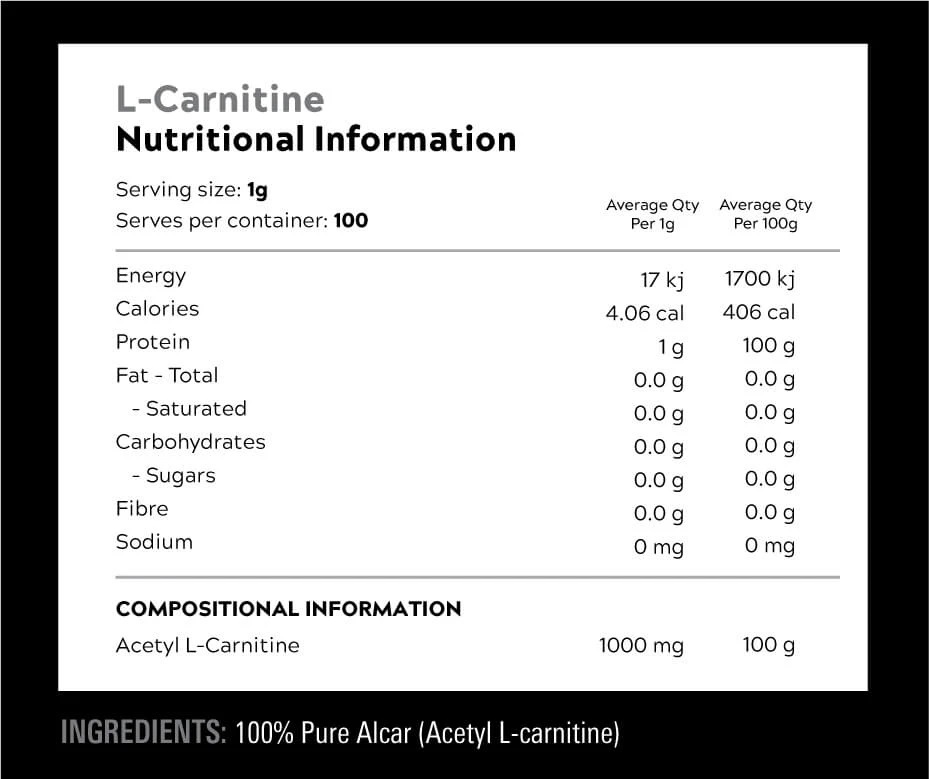 L-Carnitine Information