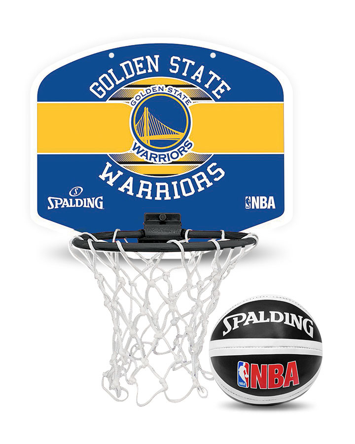 Spalding NBA Mini Backboard Golden State Warriors Set