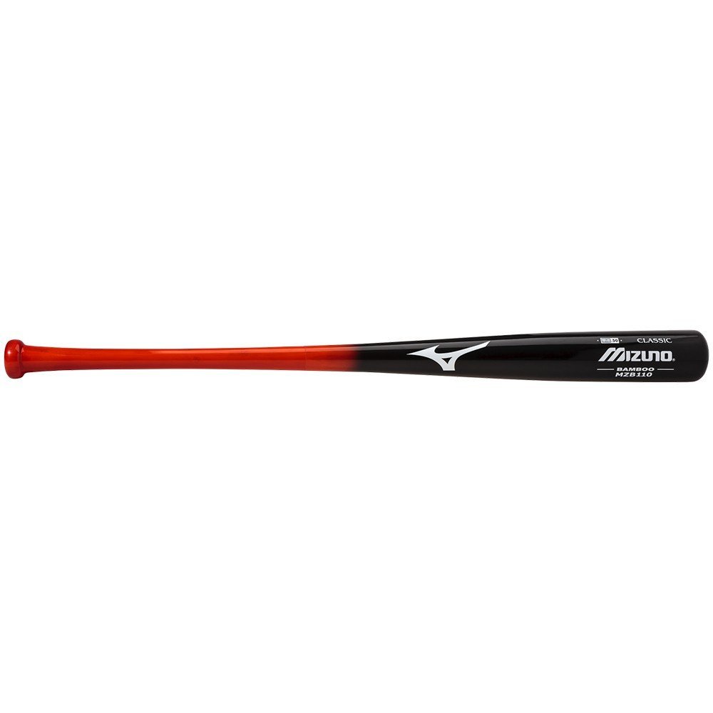 Mizuno Bamboo Classic Baseball Bat Black/Orange [Size: 32"]