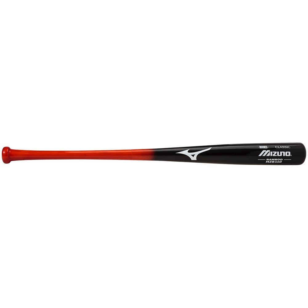 Mizuno Bamboo Baseball Bat Classic Black Orange Design