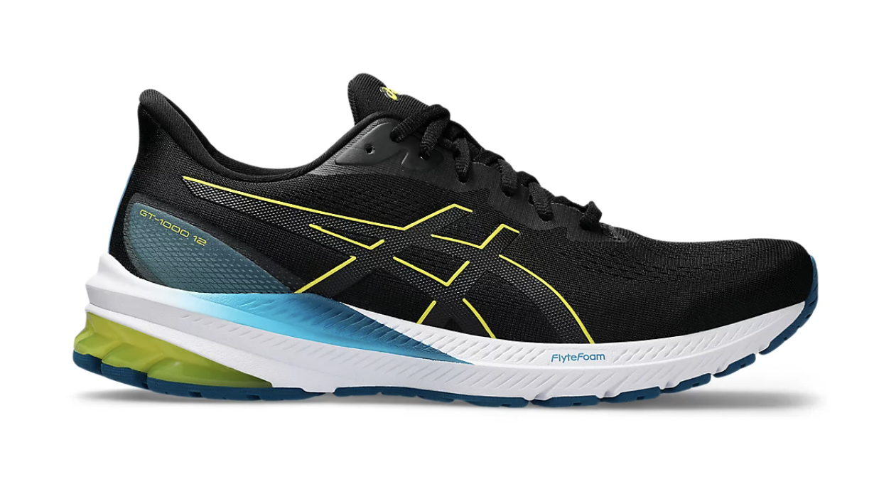 Asics GT-1000 12 | Mens | Black Bright Yellow