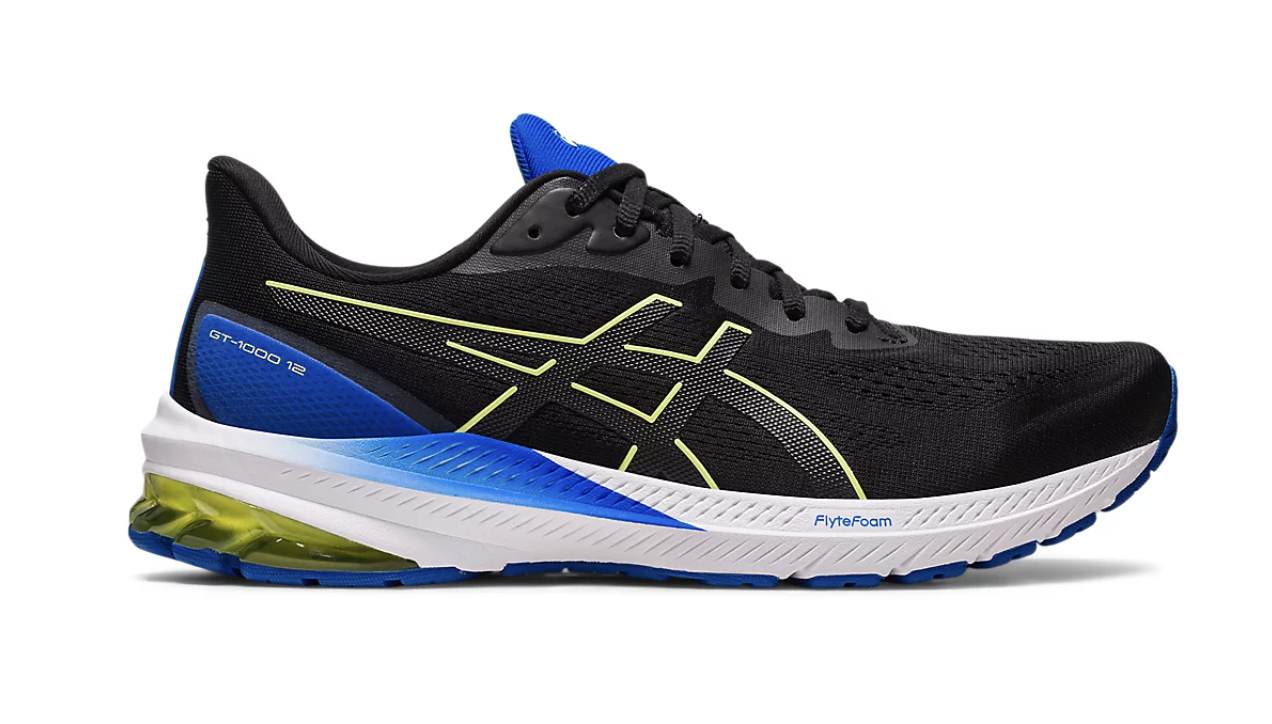 Asics GT-1000 12 2E | Mens | Black Glow Yellow