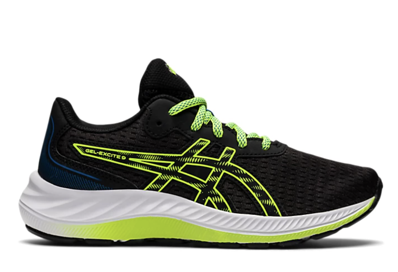 Asics Gel Excite 9 GS | Kids | Black & Hazard Green