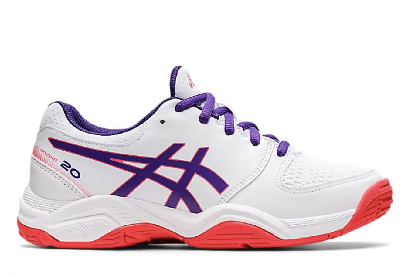 Asics Gel-Netburner 20 GS | Kids | White Gentry Purple