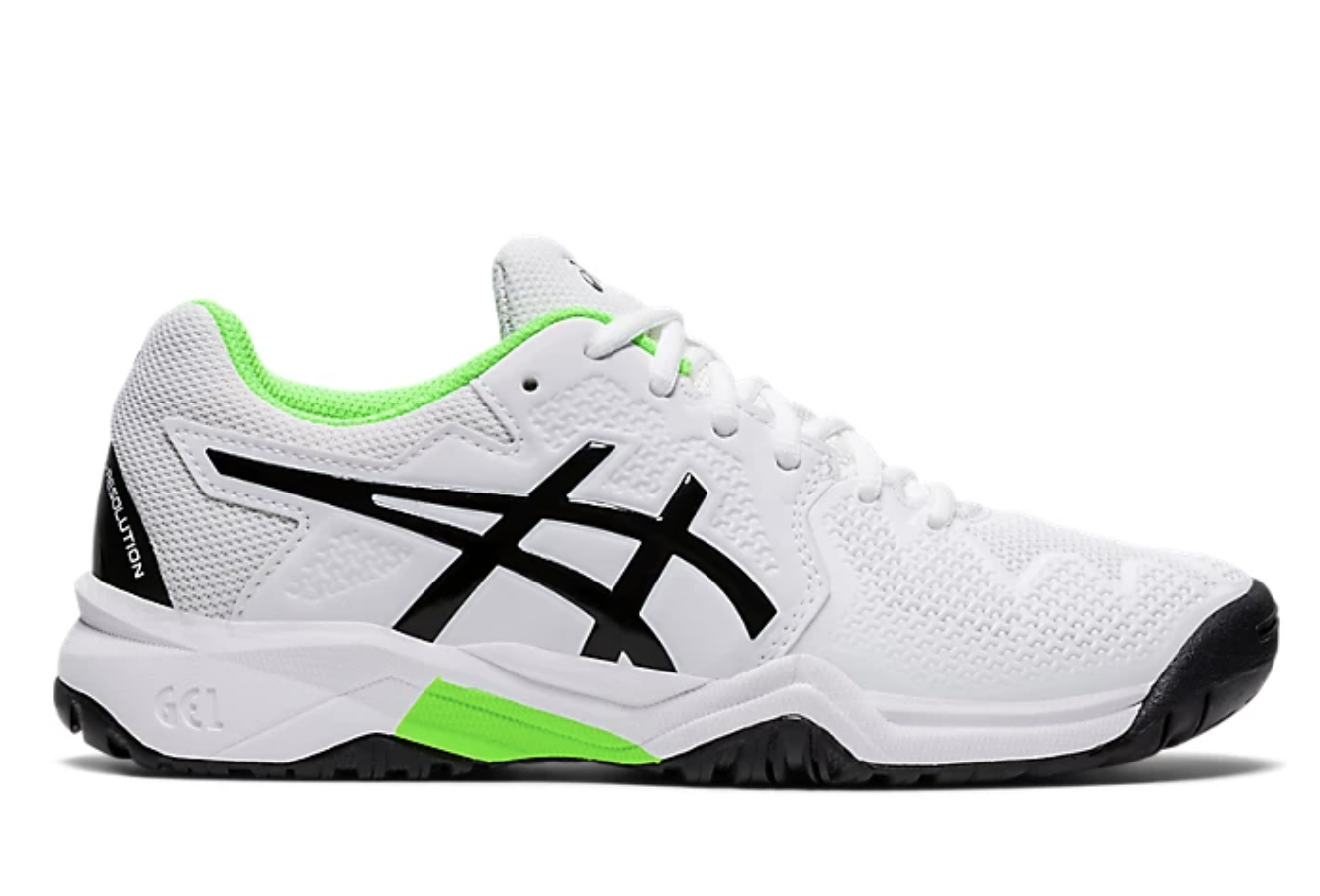 Asics Gel-Resolution 8 GS | Kids | White Green Gecko