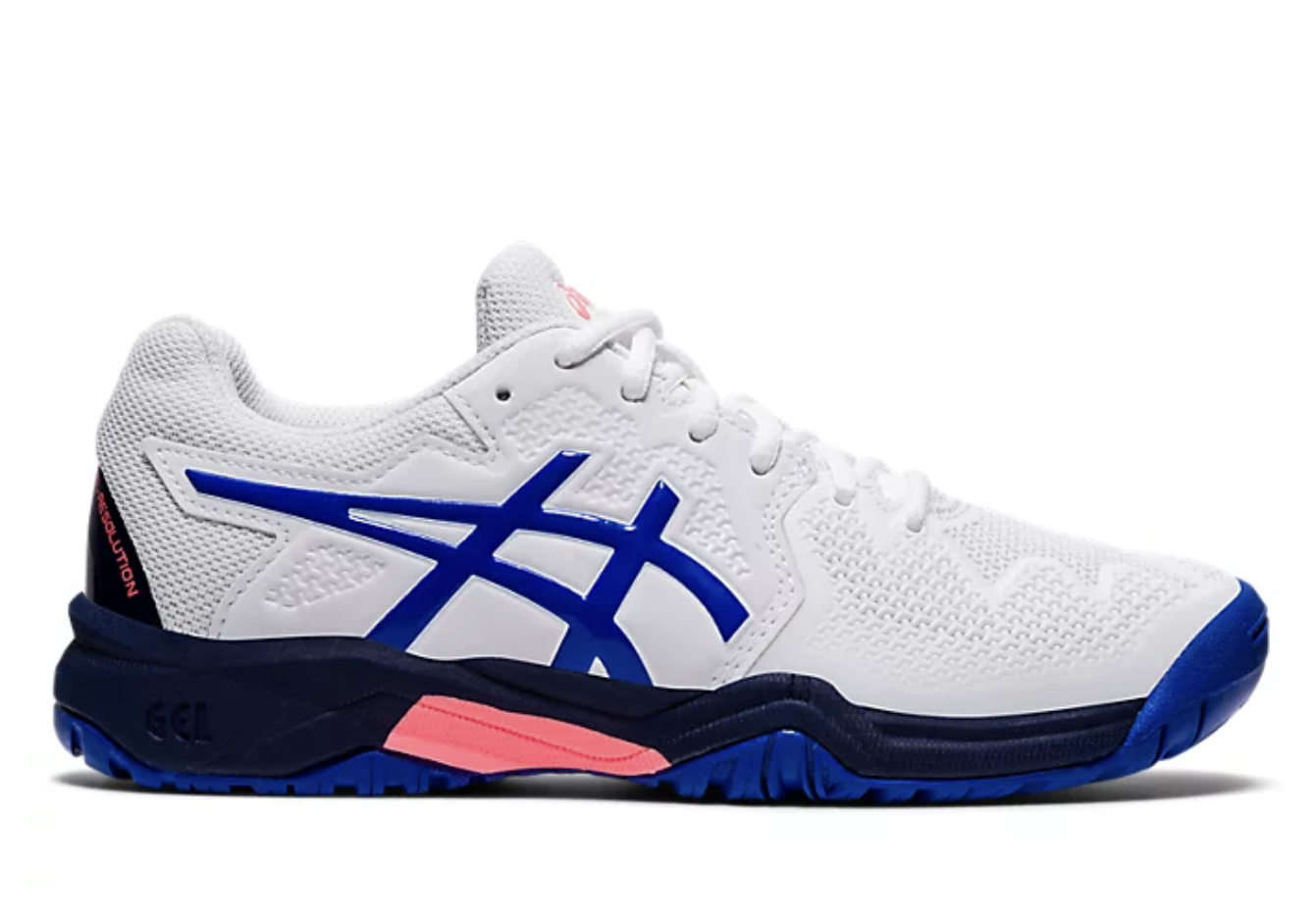 Asics Gel-Resolution 8 GS | Kids | White Lapis Blue