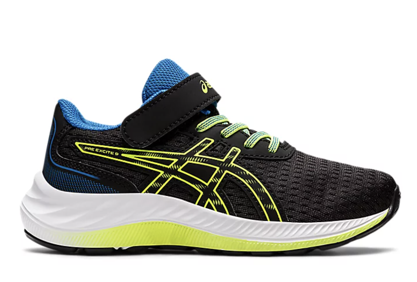 Asics Pre Excite 9 PS | Kids | Black & Hazard Green