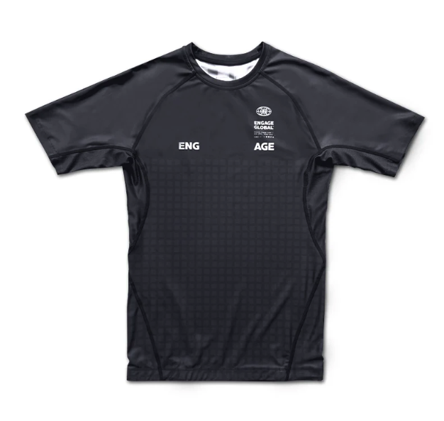 Engage Grid Tech (Black) Short Sleeve Rash Guard