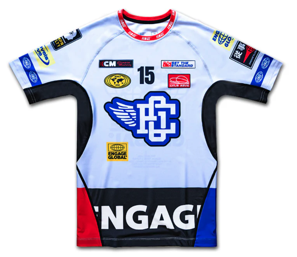 Racer (White) Short Sleeve Rash Guard