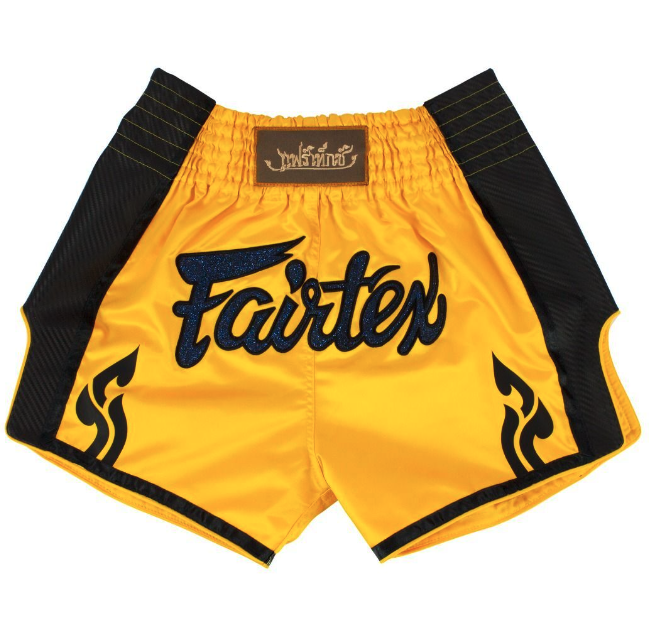 Fairtex BS1701 Yellow Slim Cut Muay Thai Boxing Shorts
