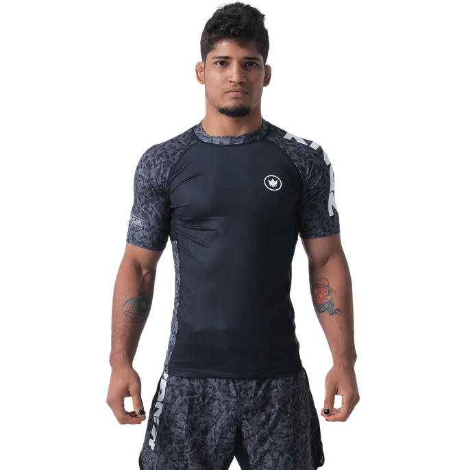 Kingz Night Camo Short Sleeve Rashguard