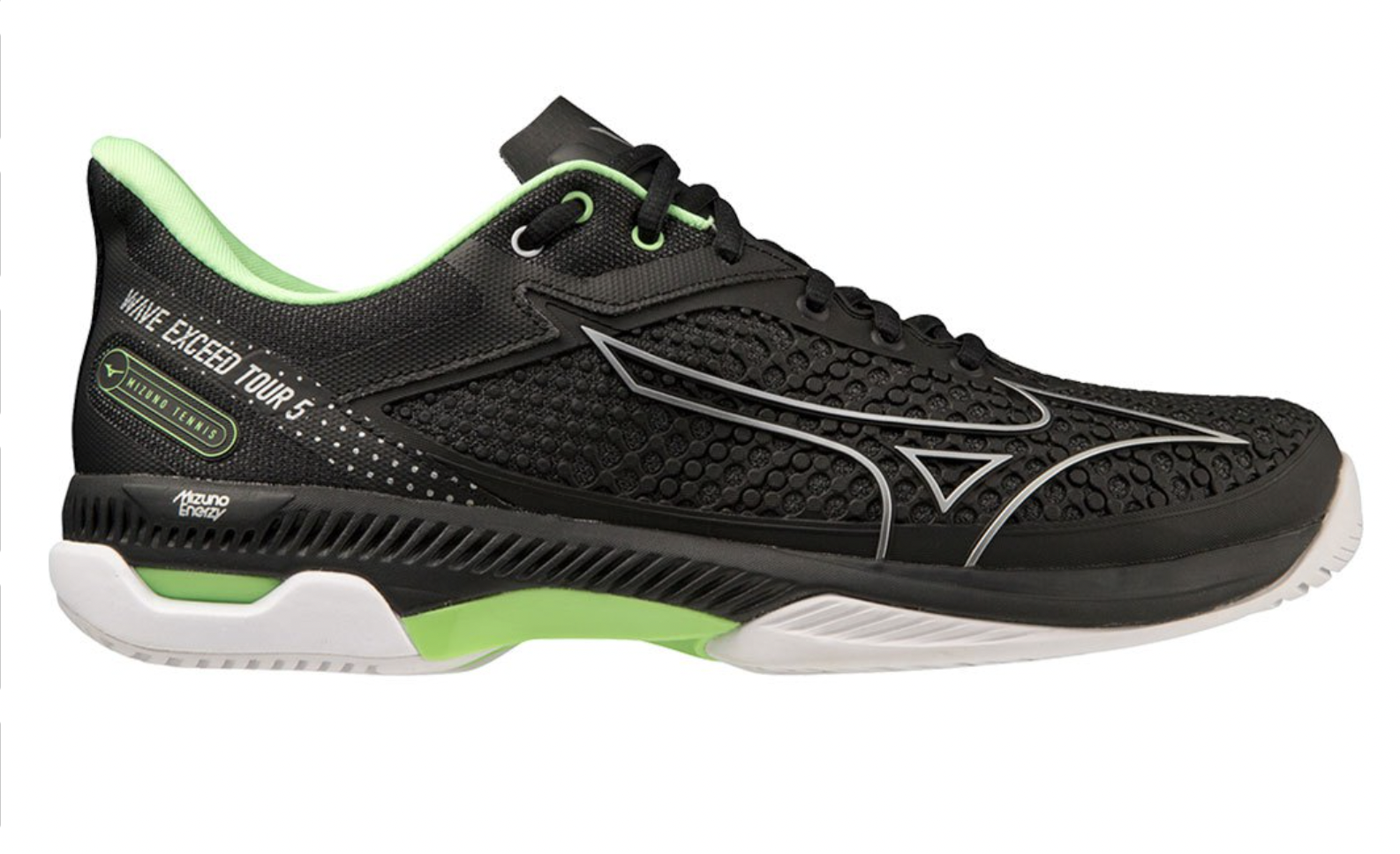 Mizuno Wave Exceed Tour 5 AC | Mens | Black Silver Green