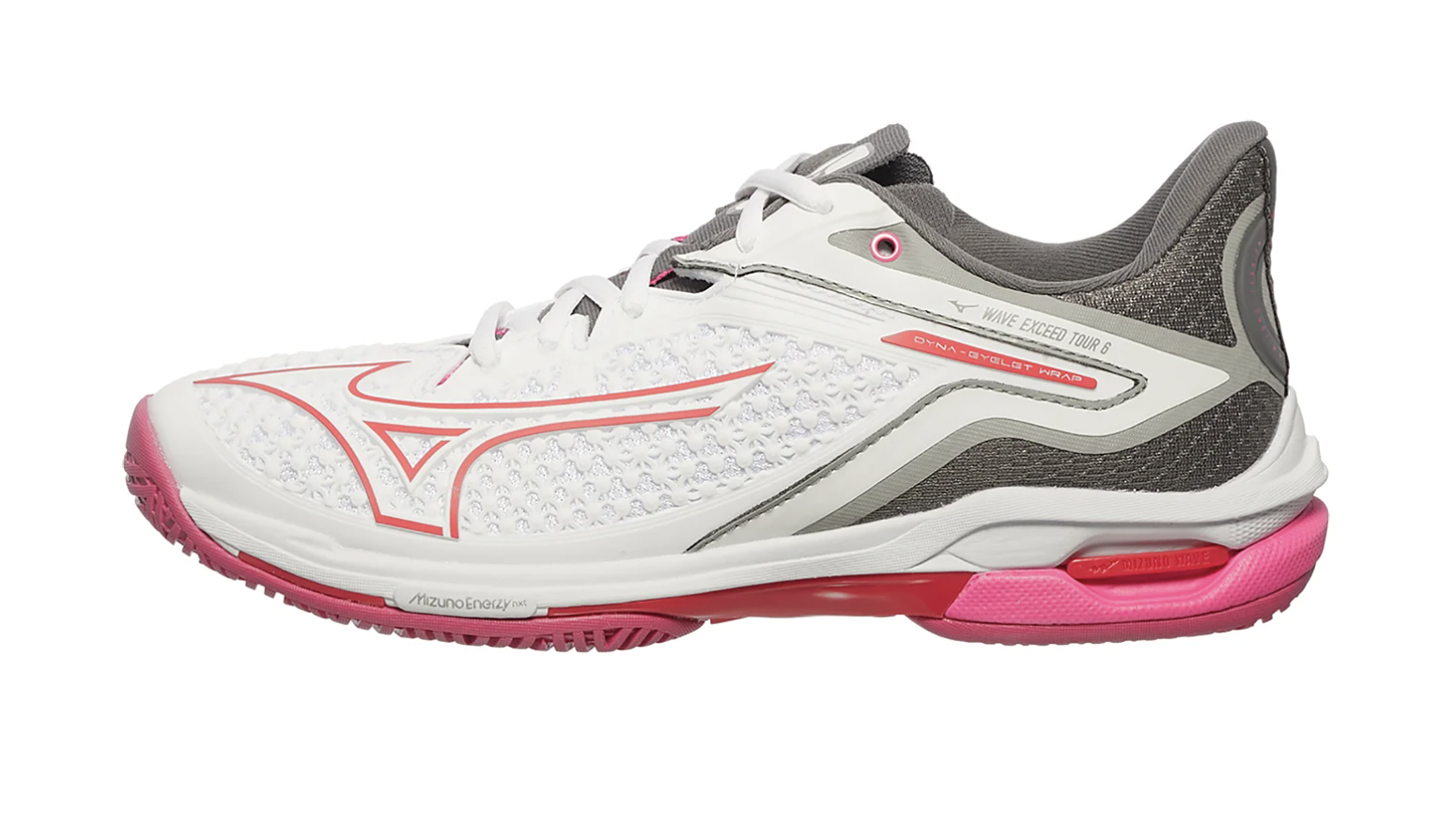 Mizuno Wave Exceed Tour 6 AC | Womens | White Pink Grey