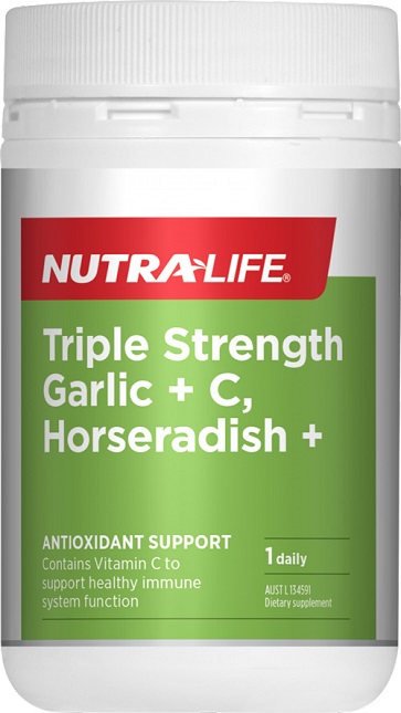 Nutra-Life Triple Strength Garlic + C Horseradish & Histidine Nutra-Life Triple Strength Garlic + C Horseradish & Histidine
