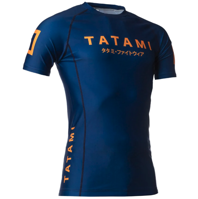 Tatami Katakana Short Sleeve Rashguard - Navy