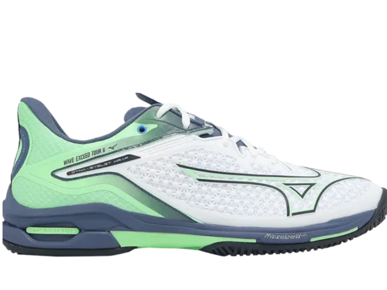 Mizuno Wave Exceed Tour 6 AC | Mens | White India Neo Mint