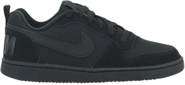 nike court borough low black