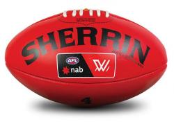 Sherrin Womens Replica AFL Training Ball Red [Size: 4]