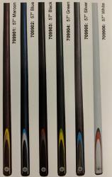 Formula 2 Pce Plain Coloured Composite Cue Black