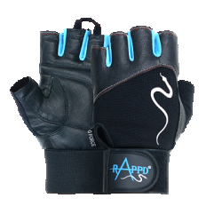 Rappd G Force Leather Lifting Gloves w Wrist Wraps