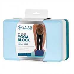 Gaiam Performance Tri Colour Yoga Block Gaiam Performance Tri Colour Yoga Block