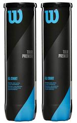 Wilson Tour Premier All Court 4 Ball Twin Pack Wilson Tour Premier All Court 4 Ball Twin Pack