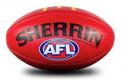 Sherrin Replica AFL Training Ball [Colour: Red] [Size: 5]