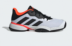 Adidas Barricade K | Kids | White Black Solar Red