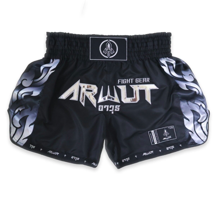 Arwut 'Ascent' Muay Thai Shorts - Jet Black