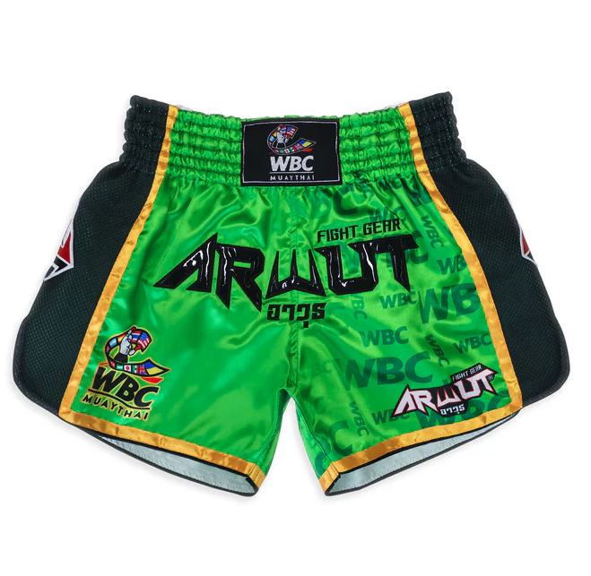 Arwut x WBC BS2 Limited Edition Muay Thai Shorts Green