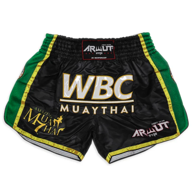 Arwut x WBC BS3 Limited Edition Muay Thai Shorts Black