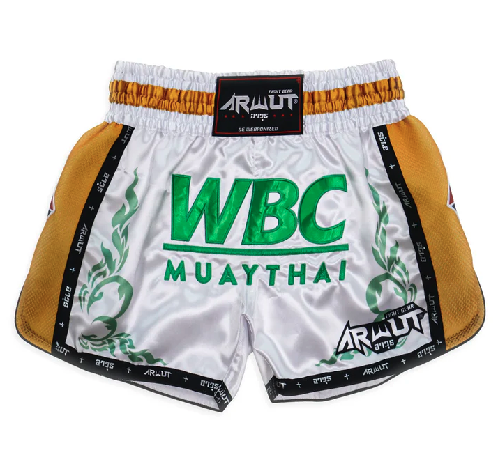 Arwut x WBC BS3 Limited Edition Muay Thai Shorts White