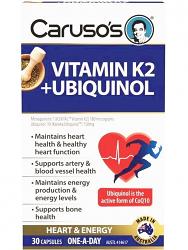Carusos Vitamin K2 Plus Ubiquinol
