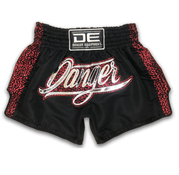 DANGER - Wild Line Muay Thai Shorts - Black/Red