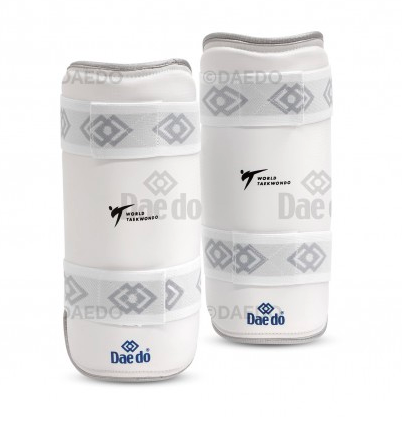 Daedo WT Approved Arm Guards Silver Fit