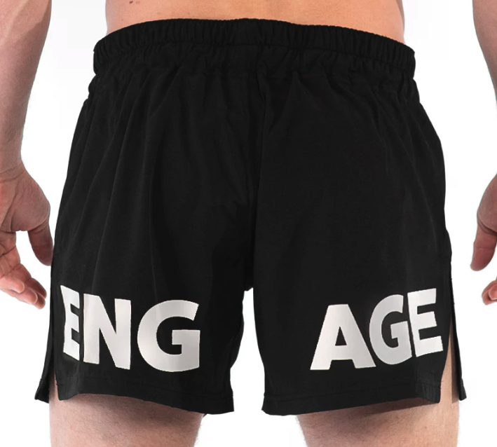 Engage Oversize Wordmark MMA Hybrid Shorts
