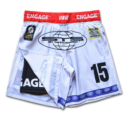 Engage Racer (White) 2-in-1 Gladiator Shorts