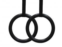 Black Gym Rings (pair)
